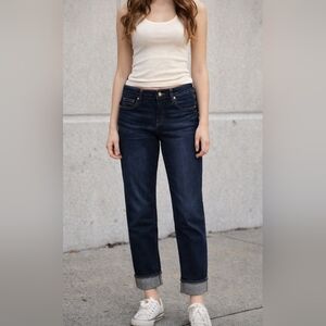 True Religion Becca Midrise Bootcut Cuffed Jean Womens Size 26